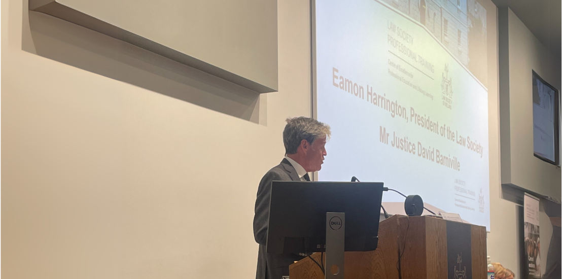 Eamon Harrington Speaking at Law Society of Ireland Dispute Resolution Committee